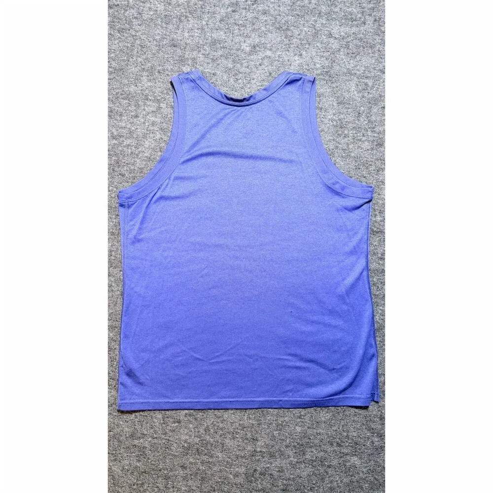 Nike Dri-FIT Tank Top Womens XL Blue Scoop Neck Sleeveless Activewear